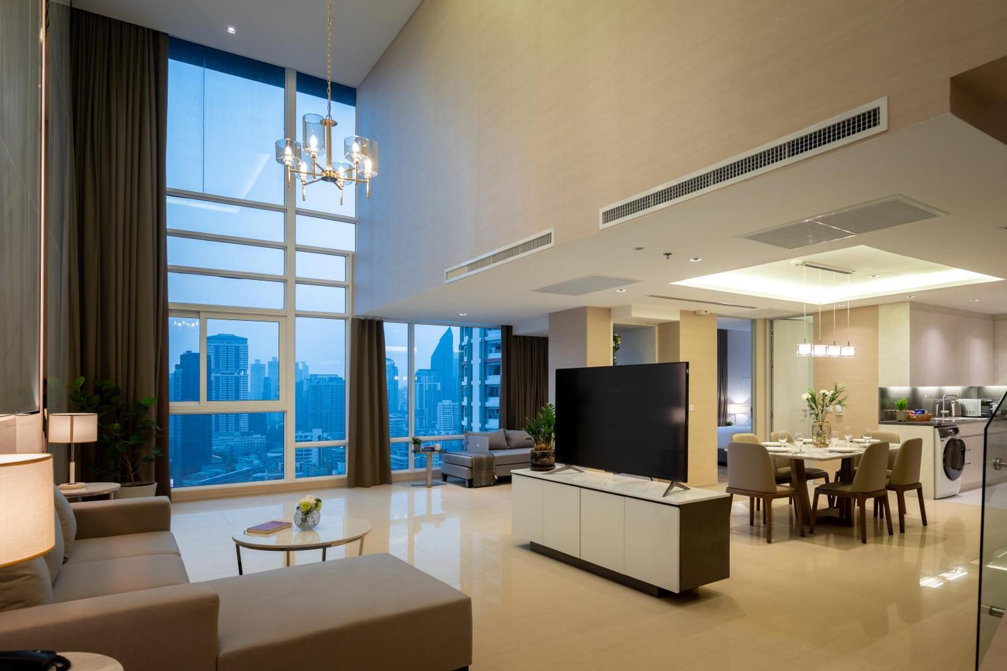 Jasmine 59 Hotel Бангкок Екстер'єр фото A living room in a condominium